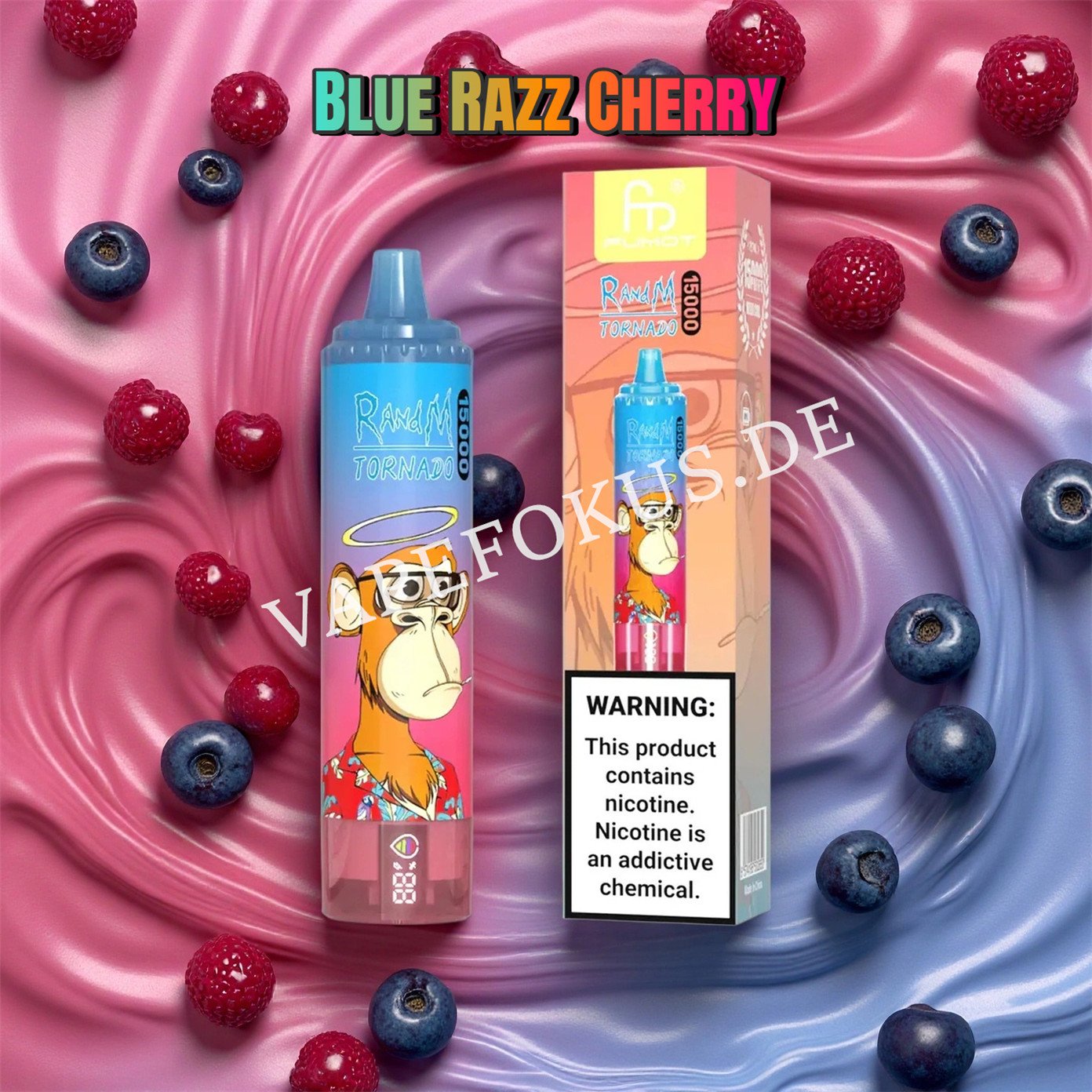 Blue Razz Cherry 15k Randm Tornado 15000 Vfsdeiirt15000