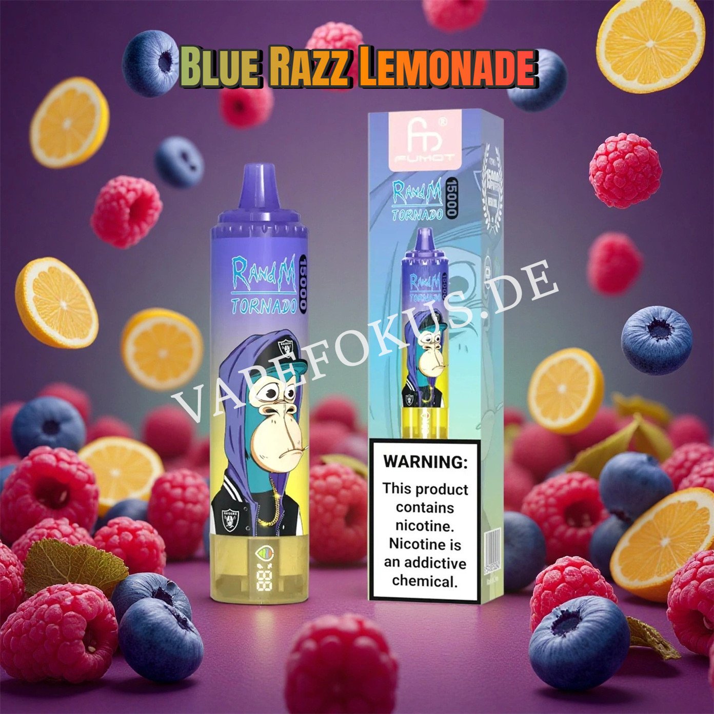 Blue Razz Lemonade 15k Randm Tornado 15000 Vfsdeiirt15000