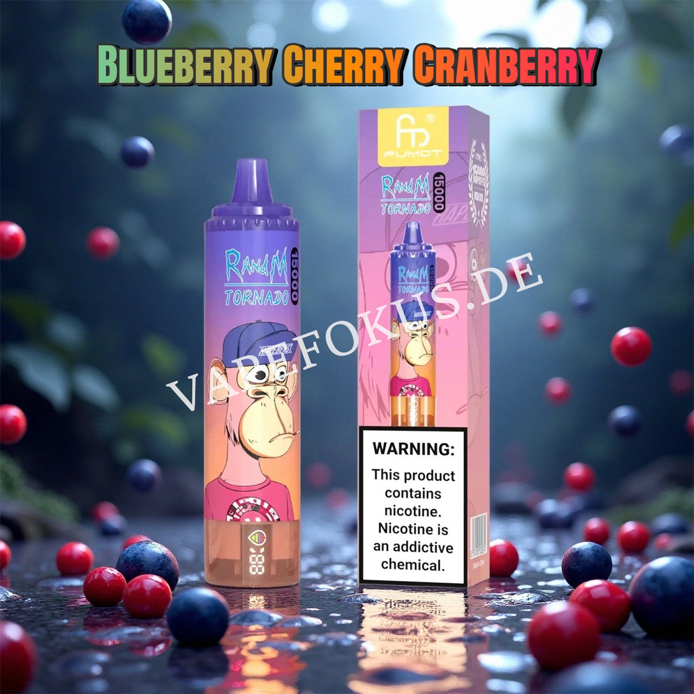 Blueberry Cherry Cranberry 15k Randm Tornado 15000 Vfsdeiirt15000