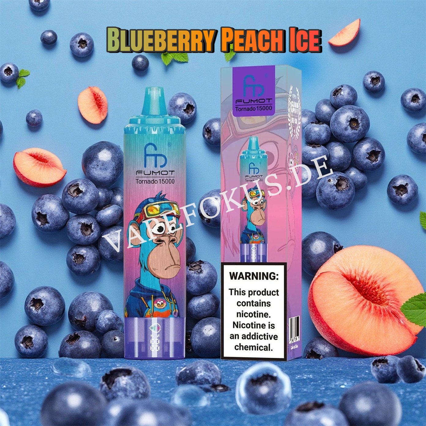 Blueberry Peach Ice 15k Randm Tornado 15000 Vfsdeiirt15000