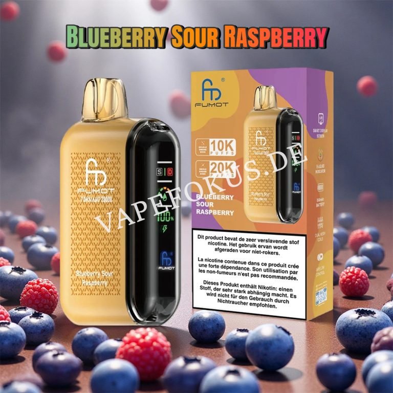 Blueberry Sour Raspberry 20k Fumot Tornado 20000 Vfsdeiirt20000