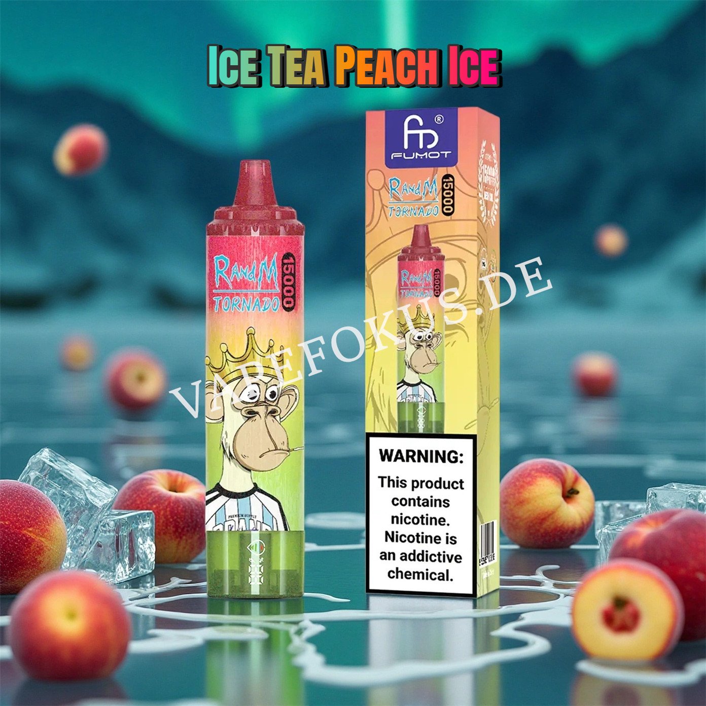 Ice Tea Peach Ice 15k Randm Tornado 15000 Vfsdeiirt15000