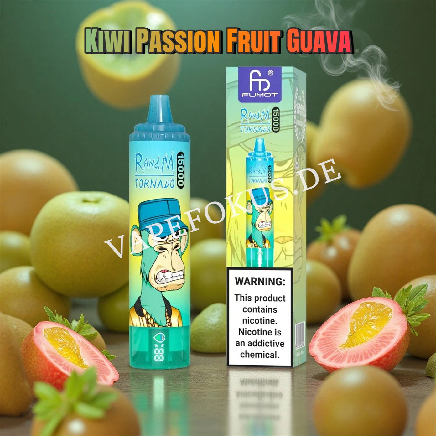 Kiwi Passionfruit Guava 15k Randm Tornado 15000 Vfsdeiirt15000