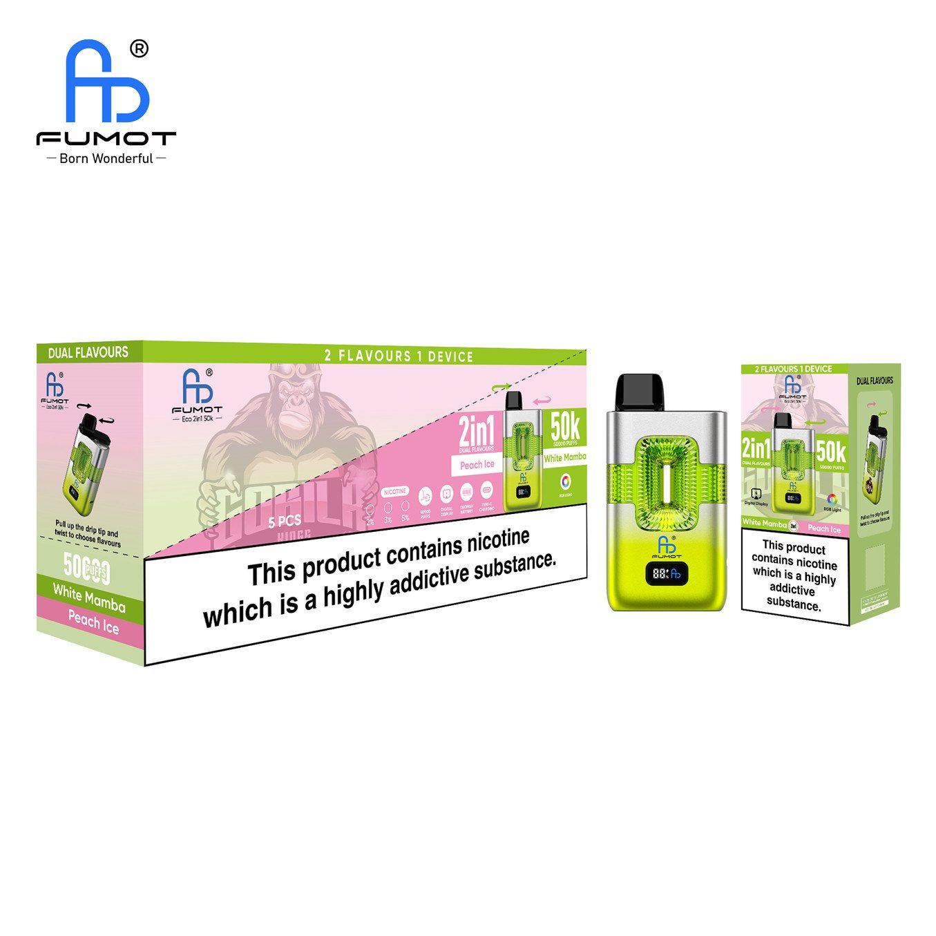 Peach Ice White Mamba 50k Randm Tornado 50000 Vfsdeiirt50000