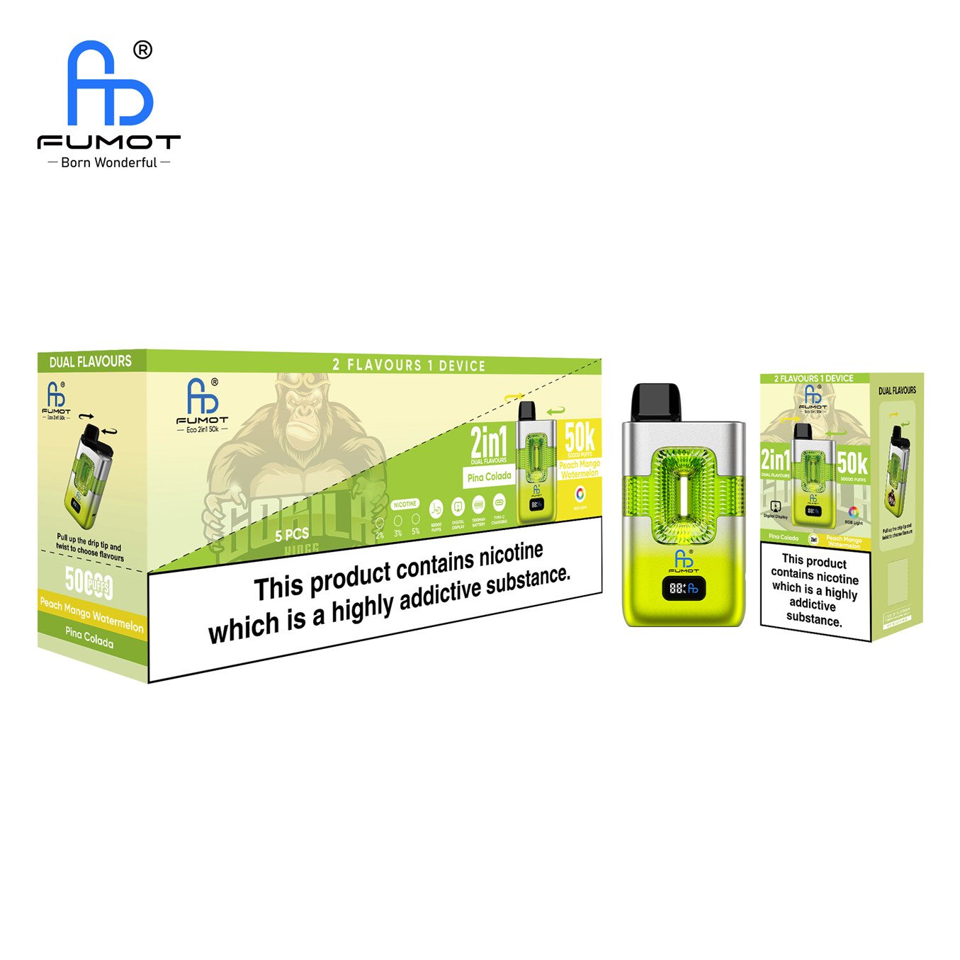 Peach Mango Watermelon Pina Colada 50k Randm Tornado 50000 Vfsdeiirt50000