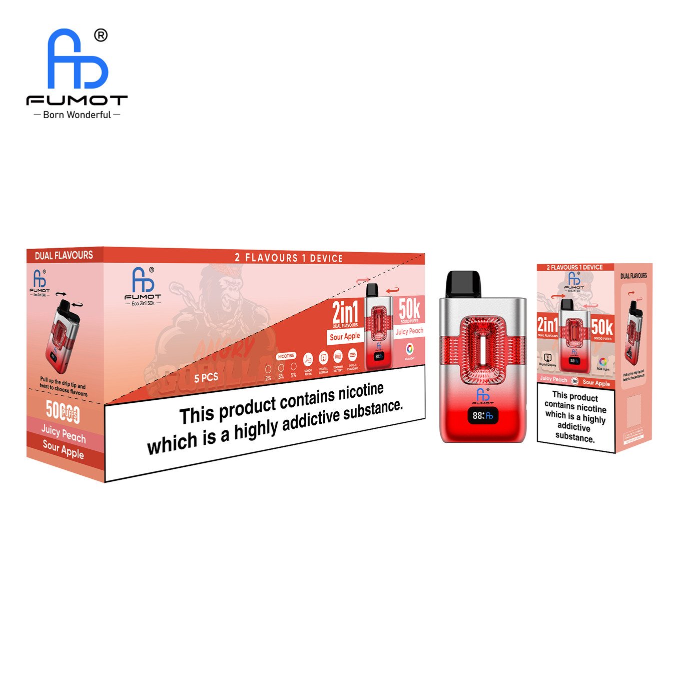 Sour Apple Juicy Peach 50k Randm Tornado 50000 Vfsdeiirt50000