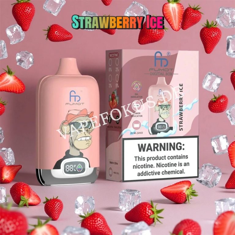 Strawberry Ice 12k Fumot Digital Box 12000 Vfsdeiirt12000n2