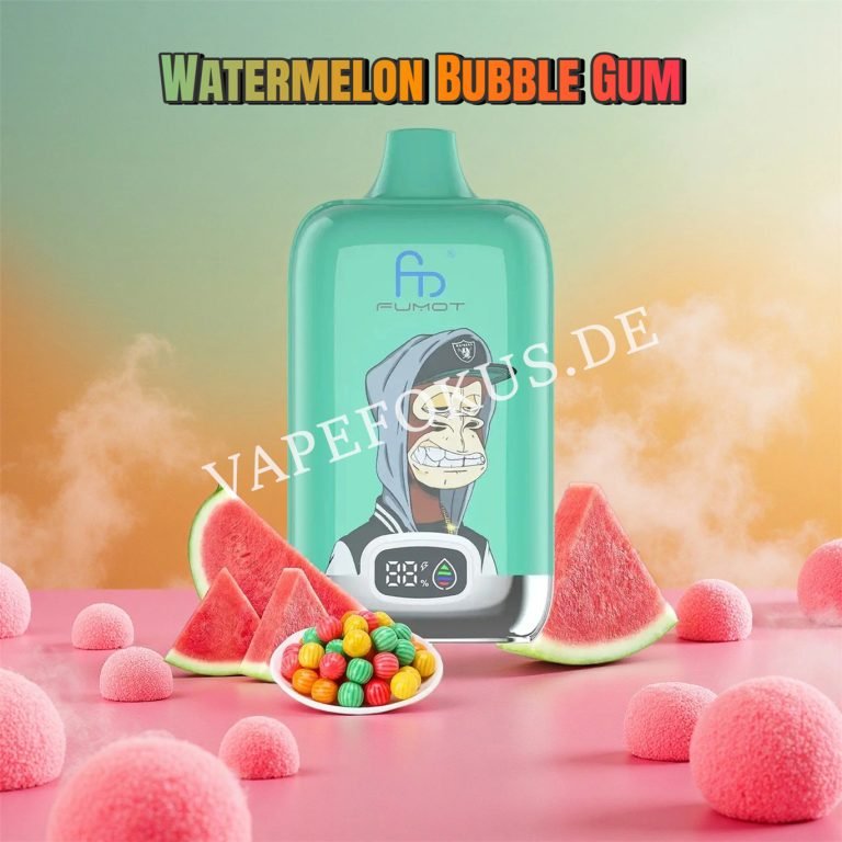 Watermelon Bubble Gum 12k Fumot Digital Box 12000 Vfsdeiirt12000n2